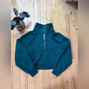lululemon athletica Teal Half-Zip Pullover Sweater